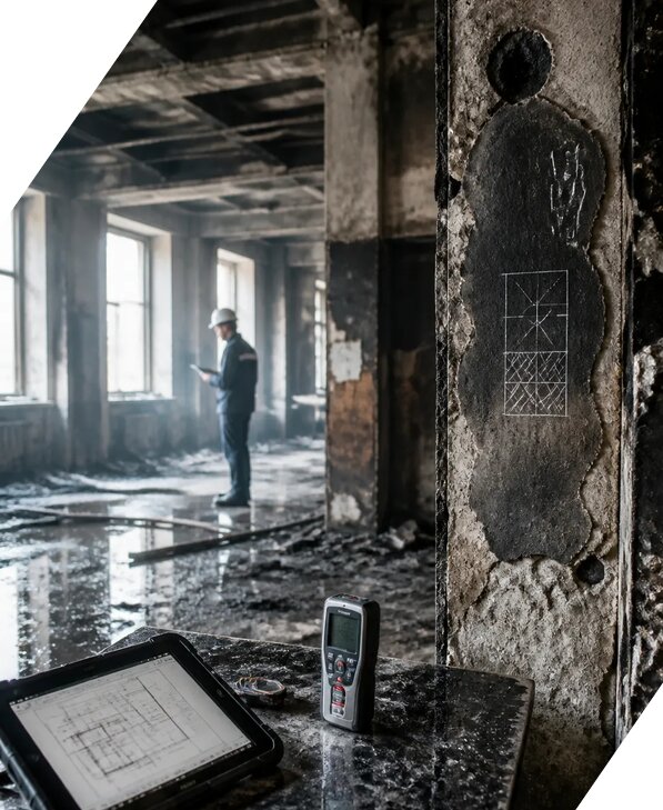 Обследование зданий после пожара в Гатчине от 15414 р. | ЭкспертизаРоссия