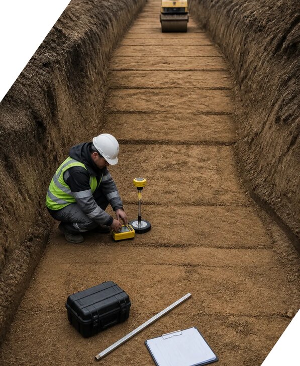 Контроль уплотнения обратной засыпки в Гатчине от 5138 р. | ЭкспертизаРоссия