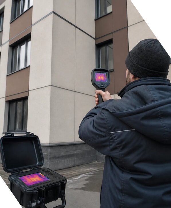 Тепловизионное обследование зданий и сооружений в Гатчине