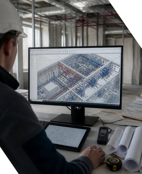 Создание BIM модели инженерных сетей для объектов в Гатчине